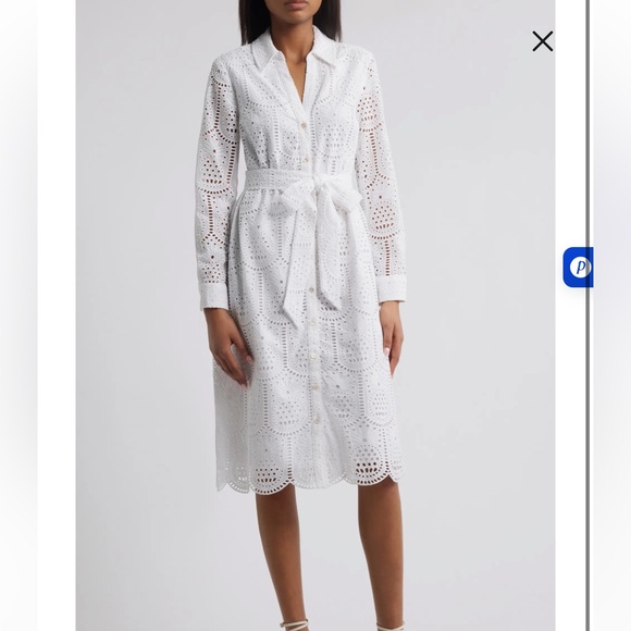 Lilly Pulitzer Eira Midi Shirt dress in Resort White - Picture 2 of 12